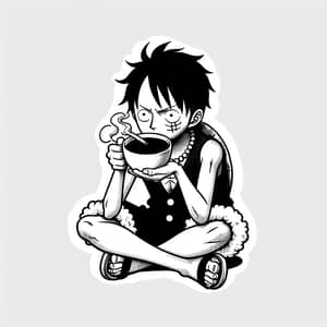 Monkey D Luffy Enjoying Unconventional Coffee | One Piece Anime