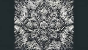 Mesmerizing Monochromatic Moire Pattern Art