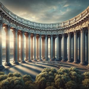 Kazan Cathedral Panoramic View in Saint Petersburg