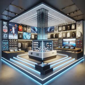 Futuristic 3D Model Sports Apparel Store | Virtual Reality Experience