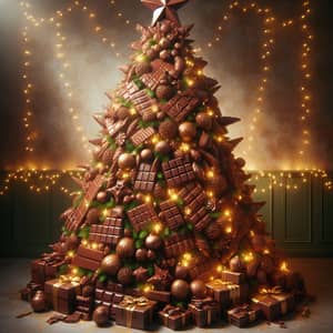 Chocolate Christmas Tree Decor: Festive Sweet Delight