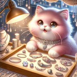 Pink Cat Selling Silver Jewelry - Unique Designs