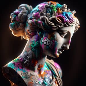 Venus de Milo: Graffiti Meets Classic Art