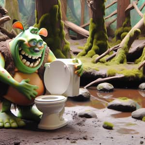 Skibidi Toilet Hugs Shrek in a Swamp Adventure