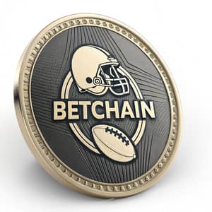 BetChain SuperBowl Coin Logo Design