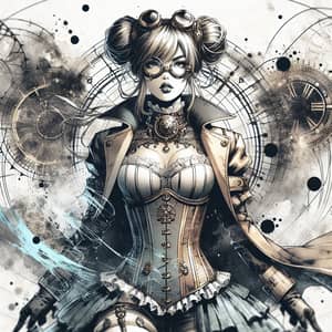 Stunning Steampunk Noir Digital Illustration