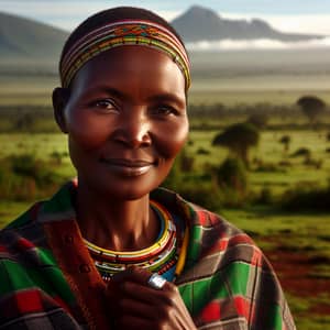 Kikuyu Lady: Embracing Culture in Kenya's Landscape