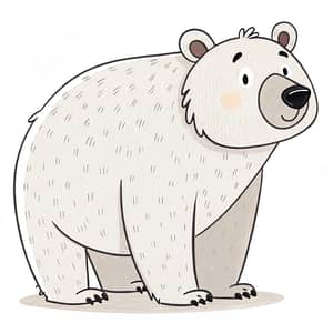 Simple Bear Illustration for Kids