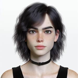 Stunning 3D Render of Androgynous Individual