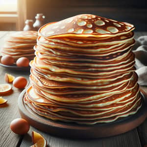 Traditional Russian Blini Pancakes Stack | Fluffy & Golden-Brown