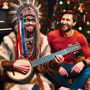 Russian Singer Celebrates Christmas with Tech Entrepreneur | Festive Scene