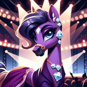 Fashionable Equine Character in High Drama Drag Attire