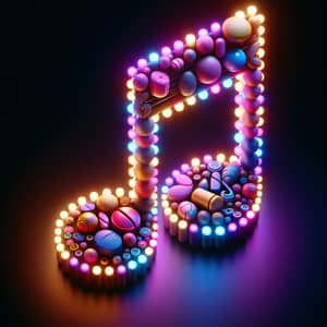 Vibrant Musical Note Art: A Medicinal Twist