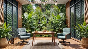 Tropical Podcast Studio Interior Design Ideas