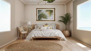 Tropical-Themed Bedroom Design Ideas