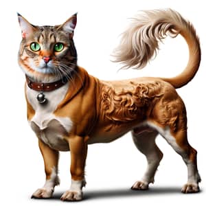 Unique Creature with Dog Body, Cow Tail, Cat Eyes