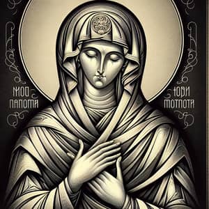 Holy Martyr Tatiana Icon - Byzantine Art Style