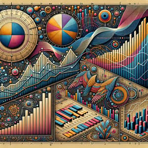 Diverse Graphs: Pie Chart, Bar Graph, Line Graph, Scatter Plot