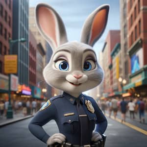 Zootopia Inspired Rabbit Officer | Energetic Judy Hopps