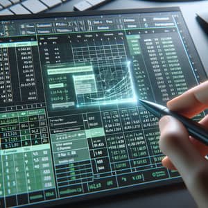 Advanced Excel Formula Writing: Visual Guide in Modern Office Space