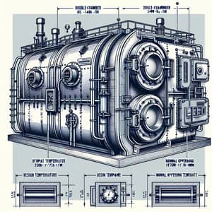 Double Chamber Oil Heating Furnace | 1500 kg/hr | Industrial Design