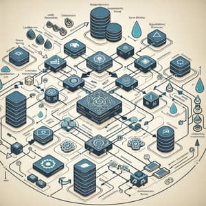 Microservices Landscape Architecture: REST and AMP Communication Overview