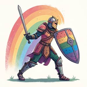 Warrior in Rainbow: A Symbol of Hope and Strength