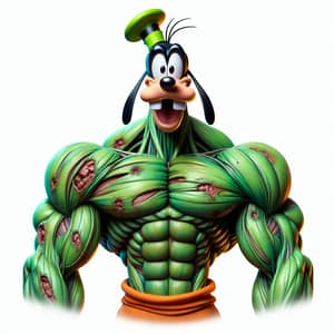 Muscle Disney Goofy Zombie - Unique Cartoon Art