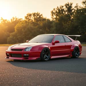 1998 Honda Prelude: Candy Red Widebody & Spoiler