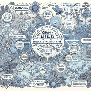 Chain of Effects in Ecosystems and Social Systems: Illustrative Diagram