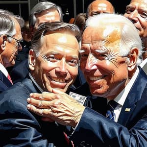 Biden with Financial Elite: Friends, Smiles, Money Exchange