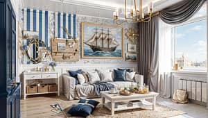 Nautical Living Room Design Ideas