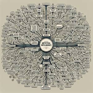 AI Domains Mind Map: Machine Learning, Robotics, NLP