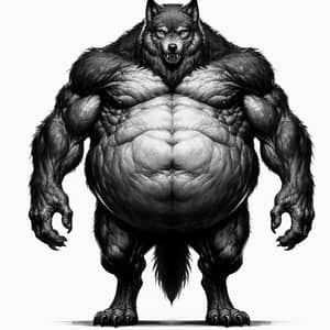 Colossal Werewolf with Gigantic Belly - Obesity in Focus