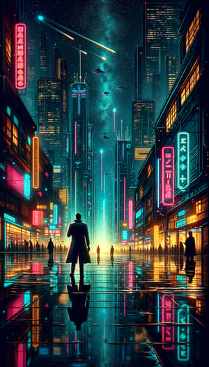 Futuristic Cityscape with Retro Aesthetic | Volume 1