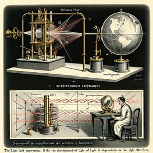 Michelson and Morley Experiment: Light Interference Observation