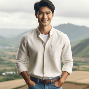 Meet Thắng: Friendly Southeast Asian Man in Casual Attire