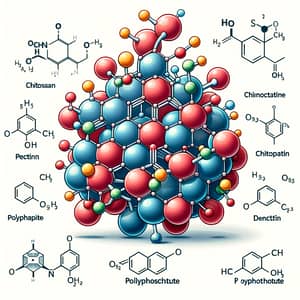 1D Structure of Chitosan-Pectin-Polyphosphate Nanoparticles