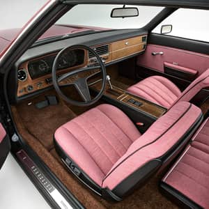 1973 Caprice with Pink Seats & Black Trimming