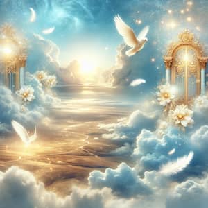 Ethereal Landscape: The Glory of Heaven | Divine Tranquility