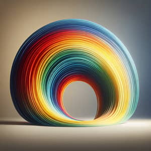 Stunning Abstract Rainbow Art - A Colorful Spectrum