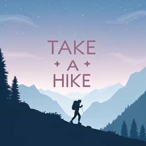 Take a Hike: Minimalist Mountain Scene Design