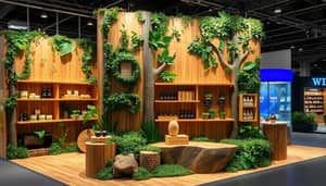 Kenyan Forest Inspired Trade Fair Booth Design