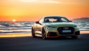 Audi RS7 Performance at Sunset Beach