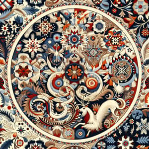 Siberian Pattern: Intricate Embroidery in Traditional Folk Art