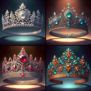 Fantasy Princess Tiaras - Silver, Gold, Crystal, Bronze