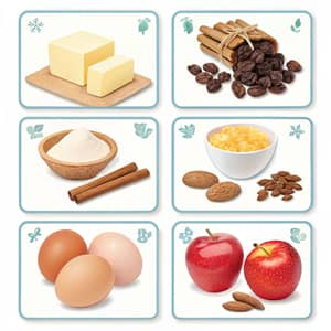 Delicious Memory Card Recipes with Apples and Raisins