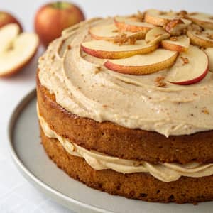 Delicious Apple Cake with Cinnamon Frosting