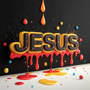 Mesmerizing 4D JESUS Typography Art