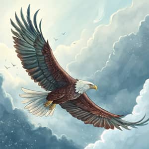 Fairy Tale Eagle in Flight - Majestic Wings